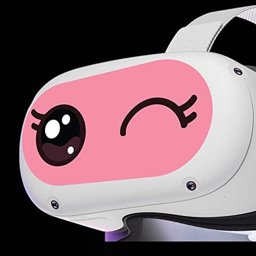 VR Controlador de fone de ouvido adesivo - Oculus Quest 2 Front Eyes Skin - Pink Wink