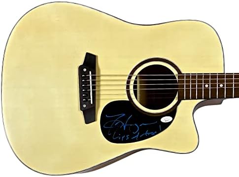 Jack Ingram autografou a mão assinada com dreadnaught gunic violão música country jsa autêntico ss17037