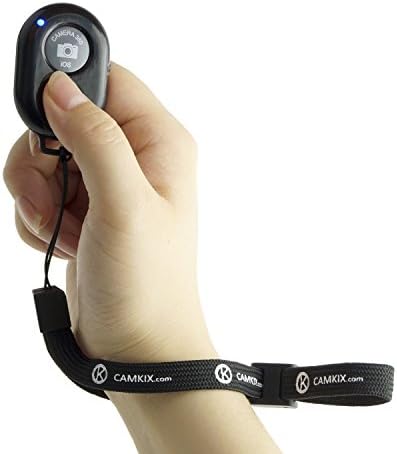 Camkix Wireless Bluetooth Camera Obturadora Remote Control Clicker Para smartphones - Crie fotos e selfies incríveis - compatíveis com todos os dispositivos iOS e Android com Bluetooth/incluindo pulseira de pulso