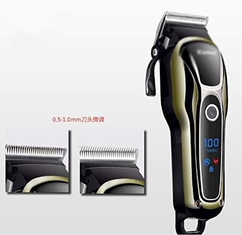Ztvnoos barbeiro Clipper Professional Hair Trimmer Display LCD para homens Máquina de cabelo de corte de cabelo de