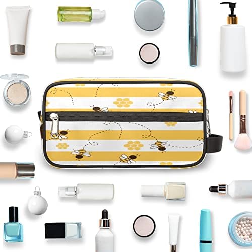 Bolsa de higiene pessoal portátil de faixa de abelha, kit de kit dopp