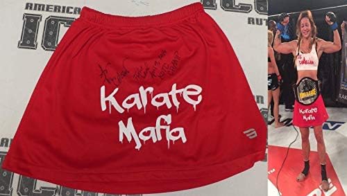 Andy Nguyen assinou o KOTC MMA 16 Campeonato Fight Wast usou Trunks Bas Coa - Evento autografado Usado produtos usados