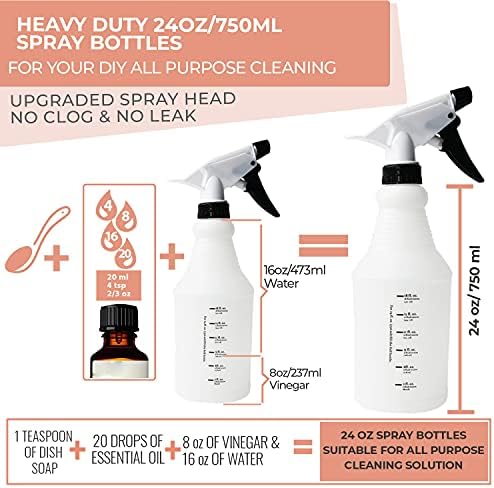 Apremont Spray de serviço pesado, pulverizador atualizado, frasco de spray vazio para soluções de limpeza, higienizar spray ou garrafas