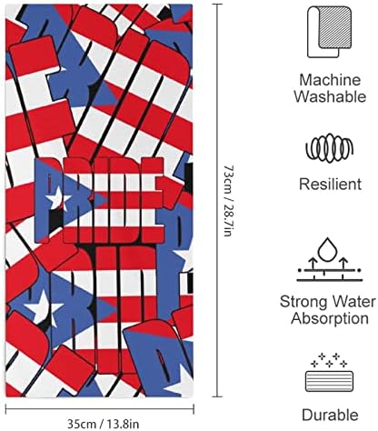 Bandeira de porto rico -rico Country Face Tootes Premium Toalhas Pano de lavagem de pano para Spa e Banheiro de Hotel