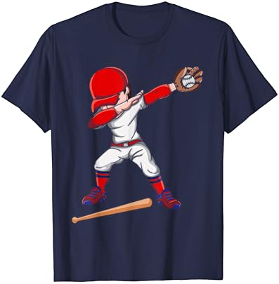 T-shirt de jogador de beisebol atleta de esportes de beisebol Dabbing