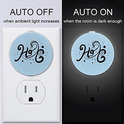 Plug de LED branco macio, Sleep Nightlight Ideal for Bursery Hallway Kids Room Kitchen 2 Pack Dusk to Dawn Sensor Hot