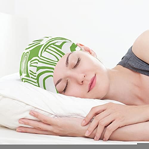 Skull Cap boné Sleep Work Hat Bonnet Feipos para mulheres Listradas Green Mountain Resumo Sleeping Bap Hat Hair Headwear