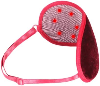 Follsy Far Infra-Magnet Máscara Olhe Sono Sleep Shade Aviation Sleep Eye Máscara adequada para homens e mulheres-vermelho