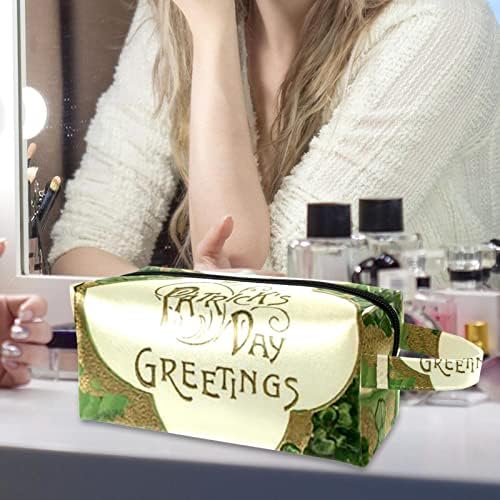 Tbouobt Bolsa cosmética para mulheres, bolsas de maquiagem Presente de viagem à bolsa de higiene pessoal, St. Patrick's Day