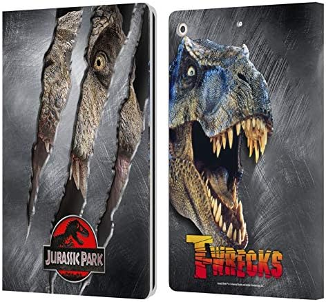 Projetos de estojo principal licenciados oficialmente Jurassic Park T-Rex Garra Marca LOGO LIVRO DE CATURA DE CATURA DE CATURA COMPATÍVEL com Apple iPad 10.2 2019/2020/2021