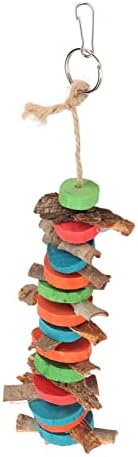Toys de mastigação de papagaio, colorido de casca de papagaio para mastigar brinquedos alimentares para colorir melhorar o exercício