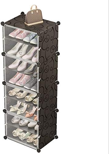TAZSJG Multilayer Simple Shoe Rack Rack Sapating Shoes Boots Closet Diy Module Module Shoe Gabinete com móveis de porta de porta