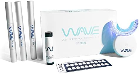 Dr. Jen dentes Kit de clareamento com luz LED, livre de peróxido, remove manchas de esmalte profundo, contém ácido ftalimido-peroxi-capróico,