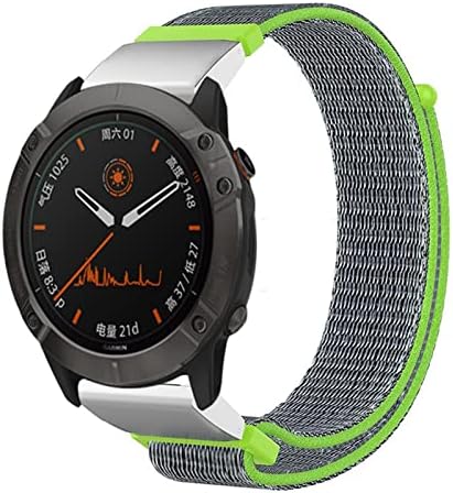 Uncaso Liberação rápida Nylon Watchband Strap for Garmin Fenix ​​7x 7 6x 6 Pro Fenix ​​5x 5 3 3HR 935 945 Smart Watch 22 26mm Strap 26mm