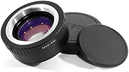 Everyfit Pixco Adaptador de lentes focando o infinito Redutor Focal Speed ​​Speed ​​Booster com vidro óptico para lente M42 para EOS M Ring Anel EOS M50 M6 M5 M10 M3 M2