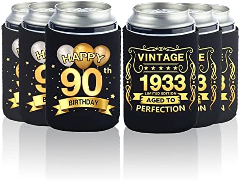 Pacote de mangas mais fria de 90 anos, pacote de mangas mais frias de 12 a 90 anos- Vintage 1933-90th Birthday Party