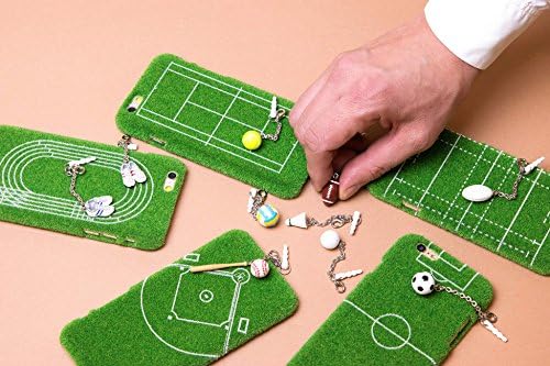 Caso esportivo verde de textura real de longa textura real de longa duração para a Apple iPhone 7/8-Made in Japan [Dream Field]