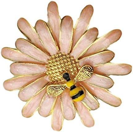 Cabilock Daisy Spring Flower Painted Metal Napkin Rings Metal Bee Guarders para festa de casamento e uso diário