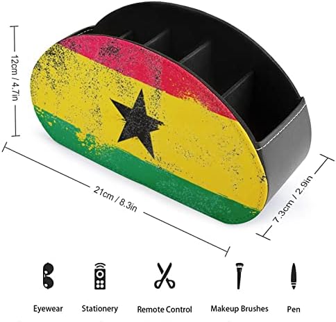Caixa de armazenamento de controle remoto da bandeira do grunge Gana