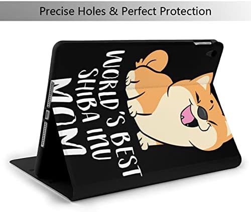 Caso de proteção de proteção do iPad Worlds Best Shiba Inu Mom compatível com iPad Air3 10 polegadas, estojo de proteção com