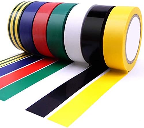 7 fitas de isolamento de rolos - Maveek Multicolor PVC Vinil adesivo Fita elétrica - Dimensões: 0,7in x 30ft