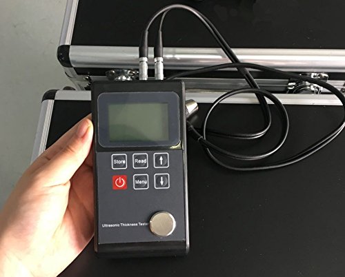 Medidor de espessura ultrassônica portátil de VTSYIQI com resolução de luz de fundo LED de 0,1 mm de espessura ultrassônica de
