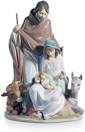 Lladró Evento Joyful Fatueta Natividade. Porcelana A figura da família sagrada.