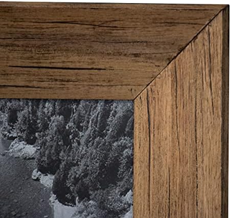 Foreside Home & Garden Brown Chanfado de 5x7 polegadas de madeira natural decorativa quadro de imagem