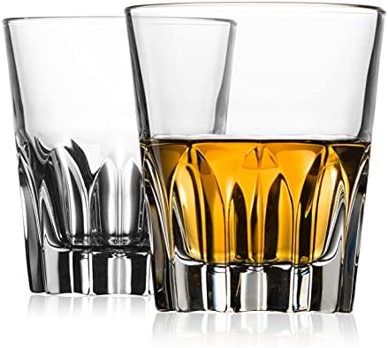 Decanter de uísque de Godinger e 2 de Whisky Glasses Bar, italiano Made Decanter for Liquor Scotch Bourbon Vodka
