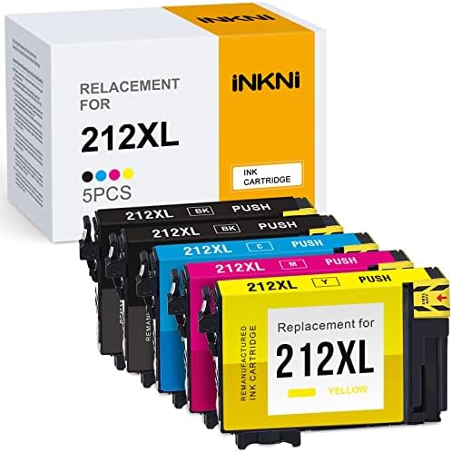 INKNI 212 212XL Substituição de cartucho de tinta remanufaturada para EPSON T212XL 212 XL PARA ASSISHEIR