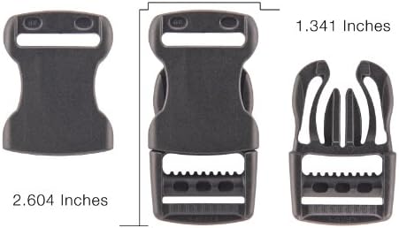 YKK 100-1 polegadas lateral lateral lateral fivelas de plástico