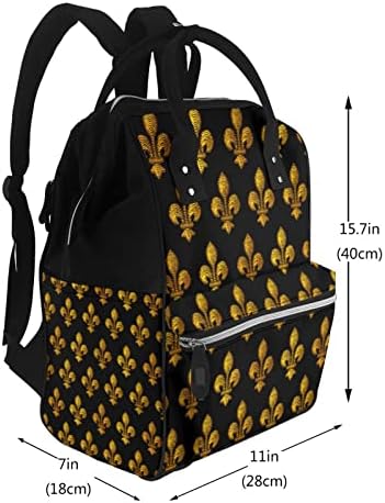 Mochilas de troca de fraldas para a mãe Marie-Fleur-de-Lis Travel Bookbag Bags Back Pack