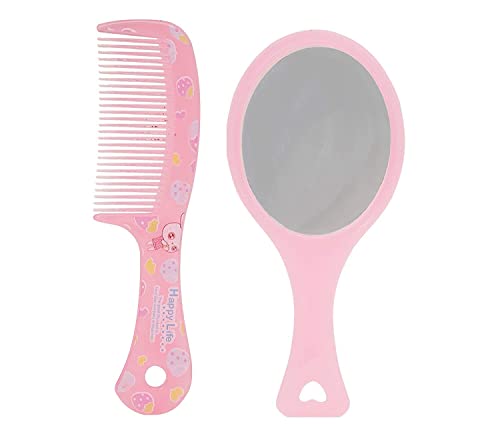 Exportar mini pente de cabelo de qualidade com espelho de maquiagem para uso/pente de viagem com pacote de espelho