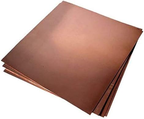 Folha de cobre de folha de cobre de metal hende folha de metal de cobre, tornando adequado para solda e braz 0. 15mm x 100 mm x 100 mm de placa de latão