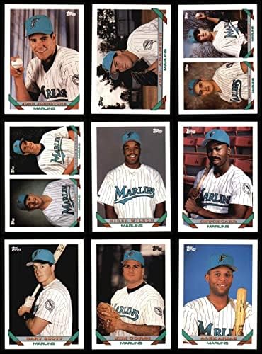 1993 Topps Florida Marlins quase completa equipe definida Florida Marlins NM/MT Marlins