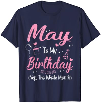 Maio é meu mês de aniversário sim, o mês inteiro garotas de t-shirt
