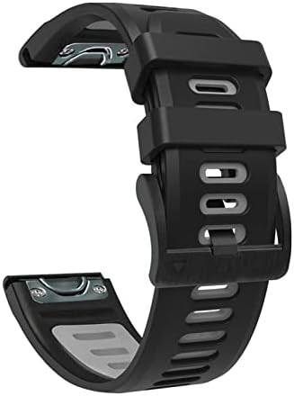 Irjfp Quick Fit Silicone WatchBand 26mm para Garmin Fenix ​​7x 6x Pro/5x Plus/3 hr/enduro/descida mk1 mk2 mk2i smart watch band