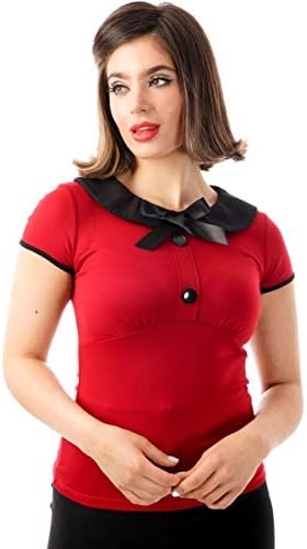 Rox julie retro rockabilly pin up 50s vintage casual pinup bow top