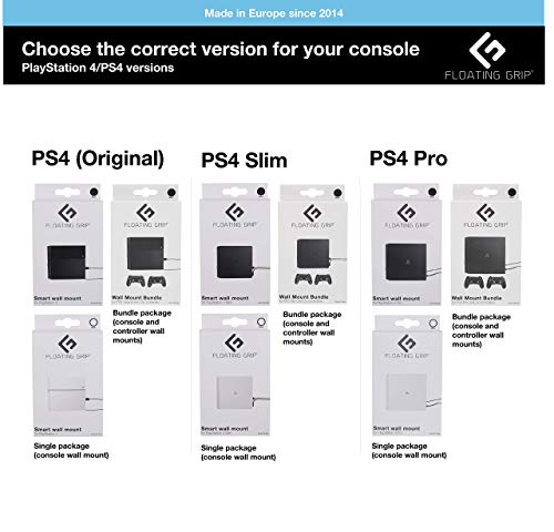 Solução de montagem de parede PlayStation 4 por GRIP FLOATING - KIT HANGUING para PS4 Console de jogo - cordas fortes e finas