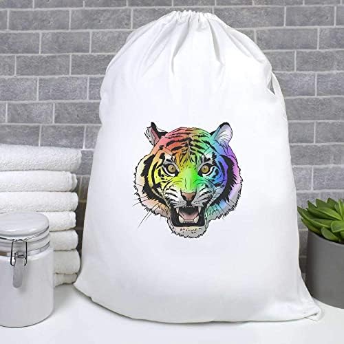 Azeeda 'Rainbow Tiger' Laundry/Bolsa de Lavagem/Armazenamento