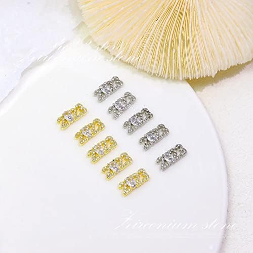 FAUX Diamond Unh Nail Charm Shining Tridimensional DIY LUZ FUNCIMENTO 2023 Acessórios de manicure de zircão para manicure -
