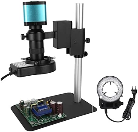 Kit de acessórios para microscópio para adultos Microscópio monocular de vídeo digital 48MP 4K HDMI USB Câmera IMX335 CMOS Continuus Zoom 130x C-Mount Labor