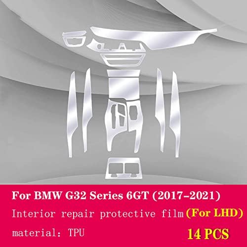 Console de TPU transparente do Centro de Interior de Carros GZGZ, para BMW G32 SREIES 6GT 2017-2021