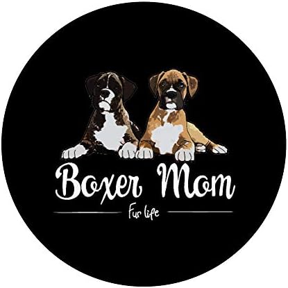 Boxer Mom - Pur Life Womens Design Popsockets PopGrip: Swappable Grip para telefones e tablets