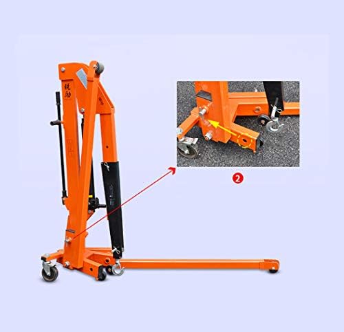 Elevação móvel de armas de braço único multifuncional Crane dobrável Hidráulico Crane Hanger 1100/2200 / 4400lb