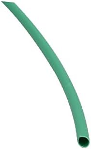 X-Dree 15m Comprimento de 1 mm 1 mm Interior Poliolefina Poliolefina Tubo de tubo de tubo de encolhimento de tubo verde (15m