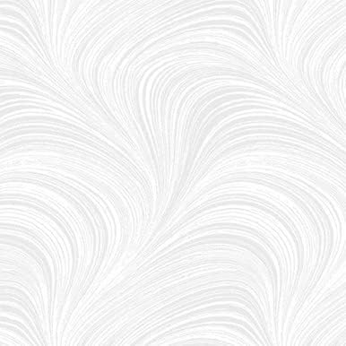 Textura de onda Tecido de algodão branco de Benartex pelo quintal