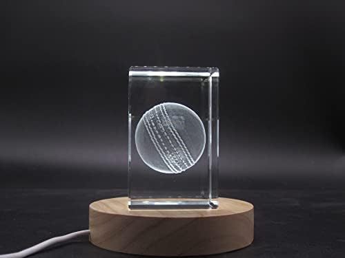 Cricket Ball 3D Gravado Crystal 3D Gravado Cristal de lembrança/presente/decoração/colecionável/lembrança
