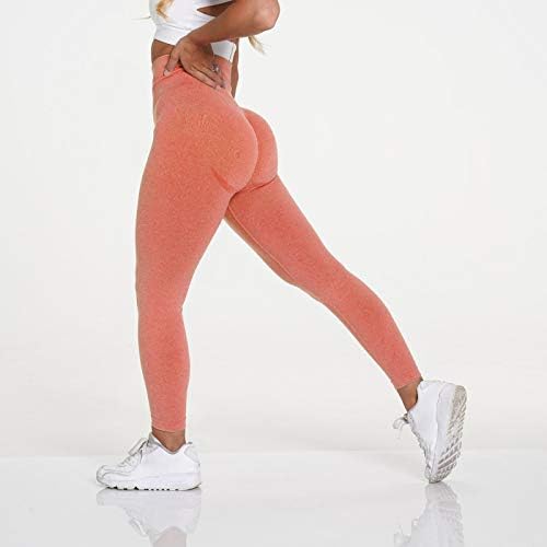 Calça de ioga de elevação de bunda de cor de cor de cor de fitness esportes de quadril-liffing de ioga calças de cintura