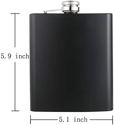 Tox taneaxon 18 oz preto fosco de grande capacidade em aço inoxidável balão de quadril para licor
